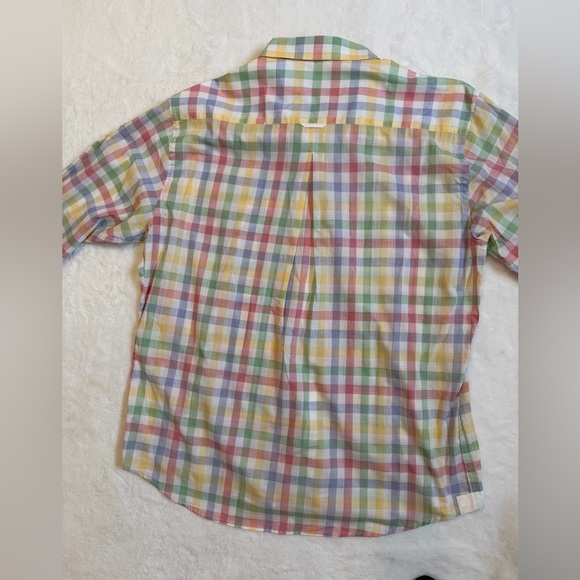 MINE Men’s Size XL  Multi-Color Pastel Gingham Plaid Button-Down Shirt - Picture 8 of 16